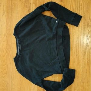 Victoria's Secret black cropped sweatshirt